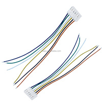 Kabel Harness JST 2 4 3 5 6 PIN dengan Konektor SM2.54mm, Konektor Betina & Jantan, Perakitan Kabel untuk Lampu LED Strip 3528 5050
