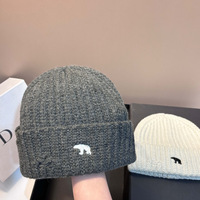 Bonnet Jacquard Luxe Polyvalent pour Femme, Chapeau Tricoté Tendance Nouveau Style avec Détails Effilochés, Conception Couvrante pour l'Hiver