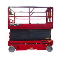 8m 10m Max Lift 20m Plate-forme d'échafaudage à ciseaux mobile électrique automotrice pour terrain accidenté