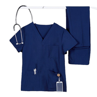Ensemble de blouses et pantalons unisexes confortables à col en V pour femmes, en tissu tissé, pour l'allaitement, usage hospitalier, détection d'aiguilles, couleur personnalisée