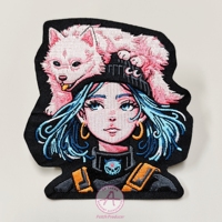 Support thermoscellé Motif individualisé Patch de broderie Crochet et boucle à repasser à coudre Écologique