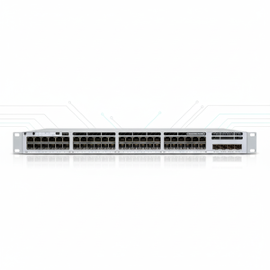 สำหรับสวิตช์เครือข่าย Cisco 9300L C9300L-48P-4G-E แบบ 48 พอร์ต Gigabit PoE+ พร้อมพอร์ต 4x 1G SFP Essentials สำหรับธุรกิจขนาดเล็กและขนาดกลาง - Product Image 1