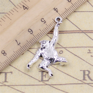 Breloques <span class=keywords><strong>singe</strong></span> 32x27mm tibétain argent couleur pendentifs Antique fabrication de bijoux bricolage artisanat fait main - Product Image 2
