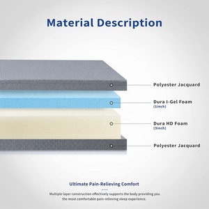 Futón de cama plegable de espuma cómoda, colchón plegable triple de espuma de memoria de Gel portátil para viajes y Camping con funda extraíble - Product Image 6