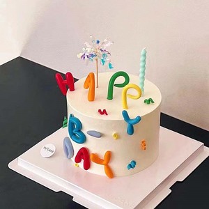 Honey And Sweetness Colorful Happy Letter <b>Cake</b> <b>Decorations</b> Acrylic Birthday Party <b>Supplies</b> - Product Image 3