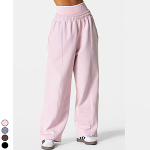 <span class=keywords><strong>Pantalones</strong></span> deportivos TEVE para mujer, holgados, con bloques de color, de cintura baja, estilo athleisure, de pierna ancha y ajuste holgado - Product Image 5