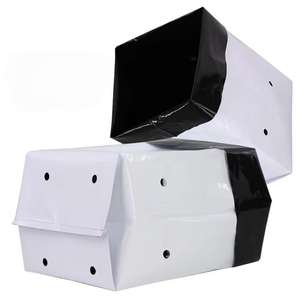 ถุงเพาะต้นไม้พลาสติกสีดำมีรูระบายน้ำสำหรับสวนผักดอกไม้ระบายอากาศได้ดี - Product Image 1