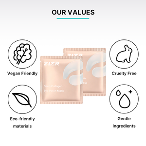 Masque enveloppant bio-collagène végétalien personnalisé aux herbes, patchs hydrogel anti-cernes et anti-poches sous les yeux pour peaux sèches - Product Image 3