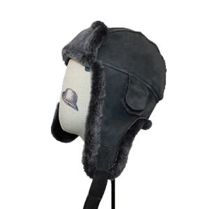 <strong>Winter</strong> Warm Australian Sheepskin Double Face Leather Men <strong>Women</strong> Trapper <strong>Hat</strong> - Product Image 6