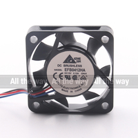 Delta 5V 24V 48V DC 12V 0.12A AC EC 4010 40X40X10MM 4CM Dual Ball CPU Silent Computer Chassis Power Supply EFB0412HA Cooling Fan