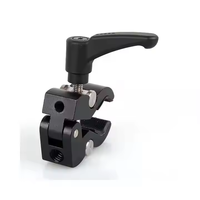 Support de caméra en aluminium avec pince crabe, ouverture maximale de 40 mm, filetages 1/4 et 3/8 pouces pour DSLR/moniteur/micro/support d'éclairage de bureau