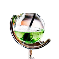 Offre Spéciale 330ml luxe Vintage haute Borosilicate Cocktail verre Globe forme Drinkware pour vin Globe verre à Cocktail