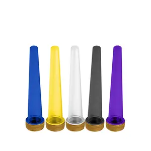 Custom tobacco packaging child proof cone boob tubes 110mm plastic tube