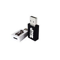 Bloqueador de Datos Tipo-C a USB-A, Precio de Fábrica, Protección de Datos, Blindaje de Metal Trenzado para IOS, Android, Blackberry, Windows