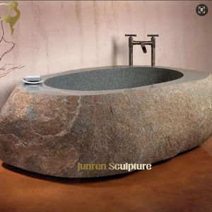Granite River Rock Bath Tub Natural Stone <strong>Bathtubs</strong> - Product Image 5