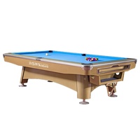 Table de billard en bois série Diamond de 9 pieds, modèle Mace 8 pieds, pour billard et snooker, avec ardoise Dakota, incluant les billes de snooker et de billard