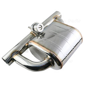 <span class=keywords><strong>Silencieux</strong></span> universel d'échappement sous vide en acier inoxydable Valvetronice 3 "Inlet Outlet <span class=keywords><strong>9</strong></span>" * 5.5 "Body Valved Cutout Muffler - Product Image 1