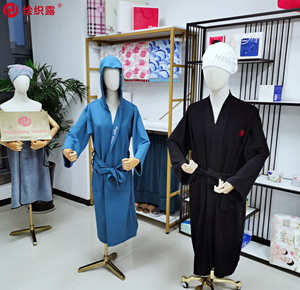 Wholesale HOT Selling air Cotton <strong>Robe</strong> Soft Breathable Spa <strong>Waffle</strong> <strong>Robes</strong> Bathrobe <strong>Hood</strong> <strong>Robes</strong> for Home - Product Image 4