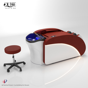 Fauteuil de lavage multifonctionnel pour salon de coiffure avec massage, hydrothérapie et circulation d'air, convertible en lit - Product Image 5