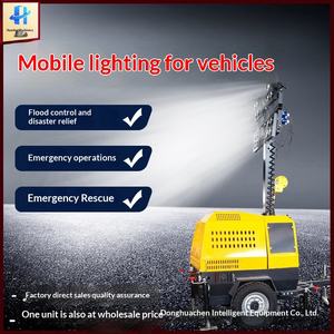 Tour d'éclairage mobile Générateur d'urgence incendie Télécommande Levage Lumière mobile LED Voiture - Product Image 1