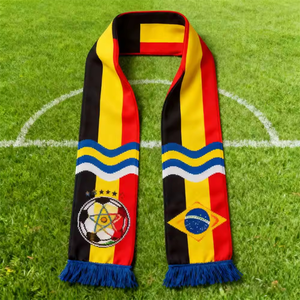 Écharpe de supporter de football d'équipe sportive personnalisée en gros, écharpe de football personnalisée, mini-écharpes de supporters d'équipe - Product Image 3