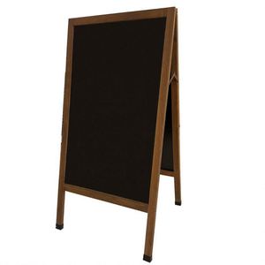 Exhibidor de Madera de Doble Cara para Publicidad Exterior, Moderno y Ecológico, en Oferta - Product Image 1