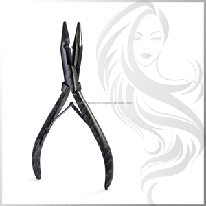 Customized Micro <b>Beading</b> Pliers Hair <b>Extension</b> Crimp Tool Styling Tools Stainless Steel Precision Hair <b>Extension</b> Pliers - Product Image 2
