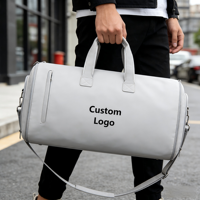 Sac de voyage Cargo souple, léger, matelassé, brodé, personnalisé, en nylon, avec fermeture éclair, imperméable, durable, séparation sec/humide, 36-55L