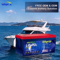Batterie LiFePO4 51.2V 100AH 5KW Grade A 6000+ Cycles Batterie Marine BMS Intelligent Bluetooth M8 Terminal CE RoHS IP67 OEM ODM