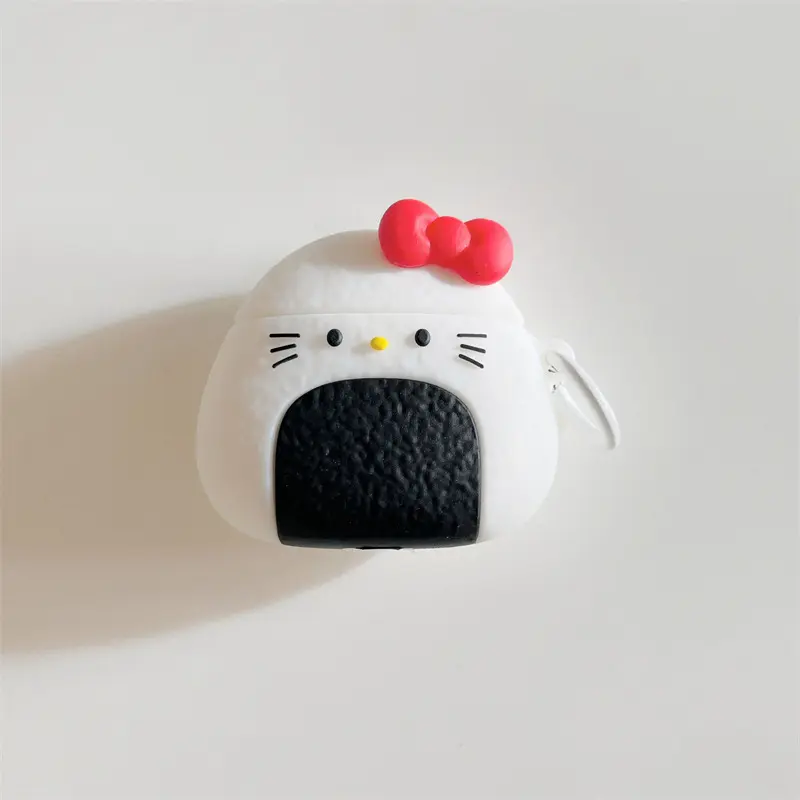 Hello Cute Kitty Cat Case para Airpods 1/2 /3 Funda protectora de silicona inalámbrica Bluetooth para airpods Pro 2
