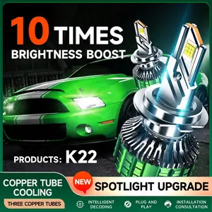 K22 lampu kabut Automovile Hb3 H1 9005 9006 Canbus Luces Bombillos Led untuk otomatis 12V lampu mobil H11 H7 Led H4 bohlam lampu depan