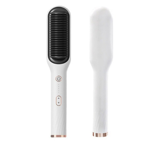 <span class=keywords><strong>Fer</strong></span> à lisser et à friser en céramique tourmaline pour hommes avec brosse en nylon alimentée par piles pour usage domestique - Product Image 1