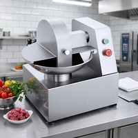 Multifunctionele komvormige snij- en hakmachine voor het hakken en malen van vlees, groenten en fruit