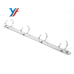 뜨거운 판매 <span class=keywords><strong>4</strong></span> 링 금속 니켈 도금 부트 스터 바인더 메커니즘 A4 파일 폴더 클립 - Product Image 2