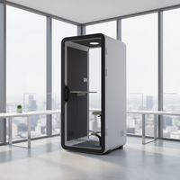 UNIBOOTH Cabines d'intimité insonorisées mobiles à structure en aluminium durable, design moderne, installation rapide, personnalisables pour l'intérieur