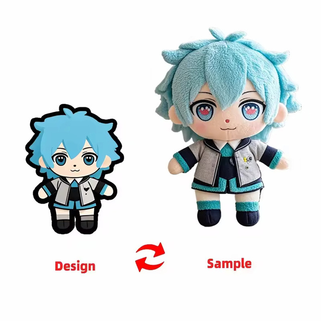 Custom Promotional Plush Toy Anime Star Soft Toys Custom Manufacturer Company Mascot Plush Toy  Custom Plush Stuffed Toy Low MOQ