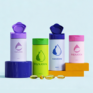 Bocaux en plastique anti-UV 2026 avec technologie de barrière lumineuse pour la stabilité des Oméga 3 et la préservation des nutriments, longue durée de conservation - Product Image 1