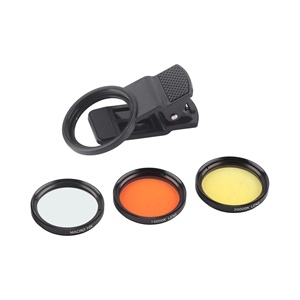ชุดเลนส์กรองสีส้มเหลืองสำหรับกล้องมือถือแบบหนีบ รุ่น Universal Clip External Mobile Camera Cover Coral Lens ขนาด 37 มม. 52 มม. สำหรับตู้ปลา - Product Image 1