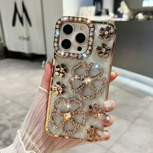 Funda de Teléfono con Diamantes al por Mayor, Diseño de Perlas y Flores, para <span class=keywords><strong>iPhone</strong></span> <span class=keywords><strong>11</strong></span> <span class=keywords><strong>Pro</strong></span> <span class=keywords><strong>Max</strong></span>, 12, 13, 14, 15 <span class=keywords><strong>Pro</strong></span> <span class=keywords><strong>Max</strong></span>, 16 <span class=keywords><strong>Pro</strong></span> <span class=keywords><strong>Max</strong></span> - Product Image 5