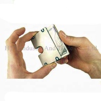 Dompet Minimalis Titanium Gr5 Pvd Hitam Sandblasted Matte Grey Tempat Kartu Kredit