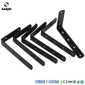 Support d'angle en acier inoxydable à 90 degrés, fixation <span class=keywords><strong>pour</strong></span> meubles, portes, armoires, écrans muraux - Product Image 2