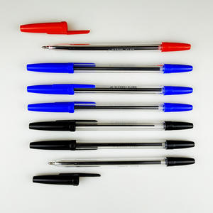 Bolígrafo Promocional Económico con Logotipo Personalizado Impreso, Bolígrafo de Plástico con Carcasa Transparente, Bolígrafo con Cuerpo de Plástico Azul - Product Image 2