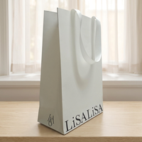 Sacs en papier personnalisés de luxe pour cosmétiques et vêtements, avec logo imprimé sur mesure