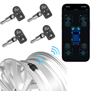 Digitale bandenspanningsmeter 116Psi Bluetooth met 4 interne sensoren TPMS bandenspanningscontrole voor Jeep Toyota Suzuki SUV OEM - Product Image 1