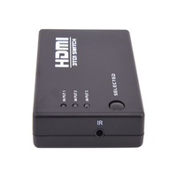 Commutateur sélecteur HDMI 3 entrées 1 sortie, usine, haute qualité, OEM, commutateur HDMI, télécommande IR, pour projecteur, HDTV, moniteur d'ordinateur