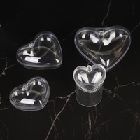 Boîte à cadeaux en plastique transparent en forme de cœur pour mariage, fête, cadeaux, emballage de cadeaux en forme de cœur