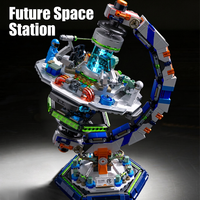 Ensemble de blocs de construction éducatifs à faire soi-même, modèle de globe terrestre, jouet, kit de construction en ABS, ornement, cadeau pour enfants