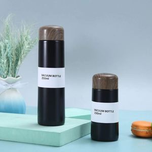 Thermos à couvercle effet bois le plus vendu, tasse à café en acier inoxydable de 150 ml, bouteille isotherme, ensemble de tasses thermos personnalisées - Product Image 6