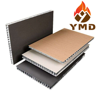 Panneau de plafond décoratif intérieur en aluminium alvéolaire de 7 à 9 mm avec revêtement en poudre, panneau de plafond en aluminium alvéolaire pour bureau