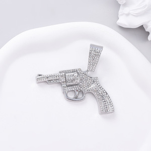 Nuovo Accessorio Hip-Hop Transfrontaliero dall'Europa e dall'America, con Strass in Lega Placcati Oro e Diamanti Completi, è un <span class=keywords><strong>Re</strong></span> - Product Image 3